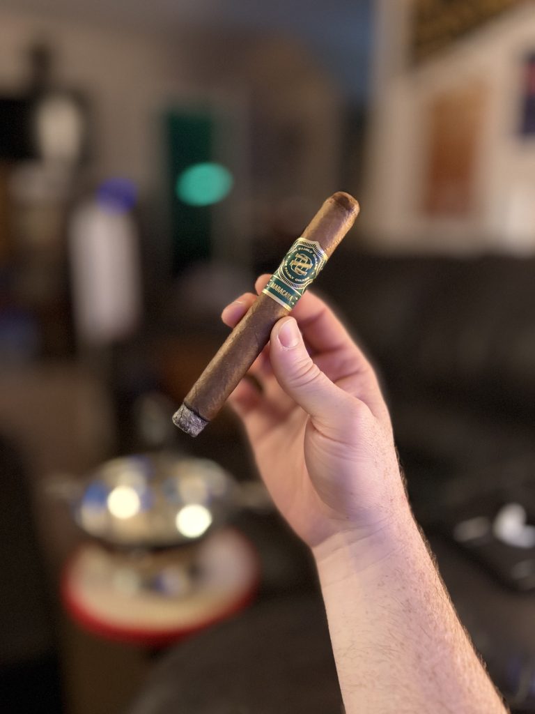 OZ Family Maracana Toro held upright during the smoking session