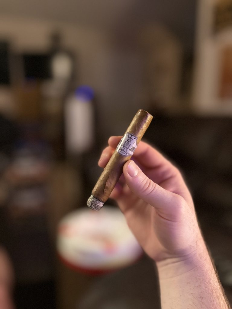 Stolen Throne Call to Arms Robusto during the first portion of the smoke.